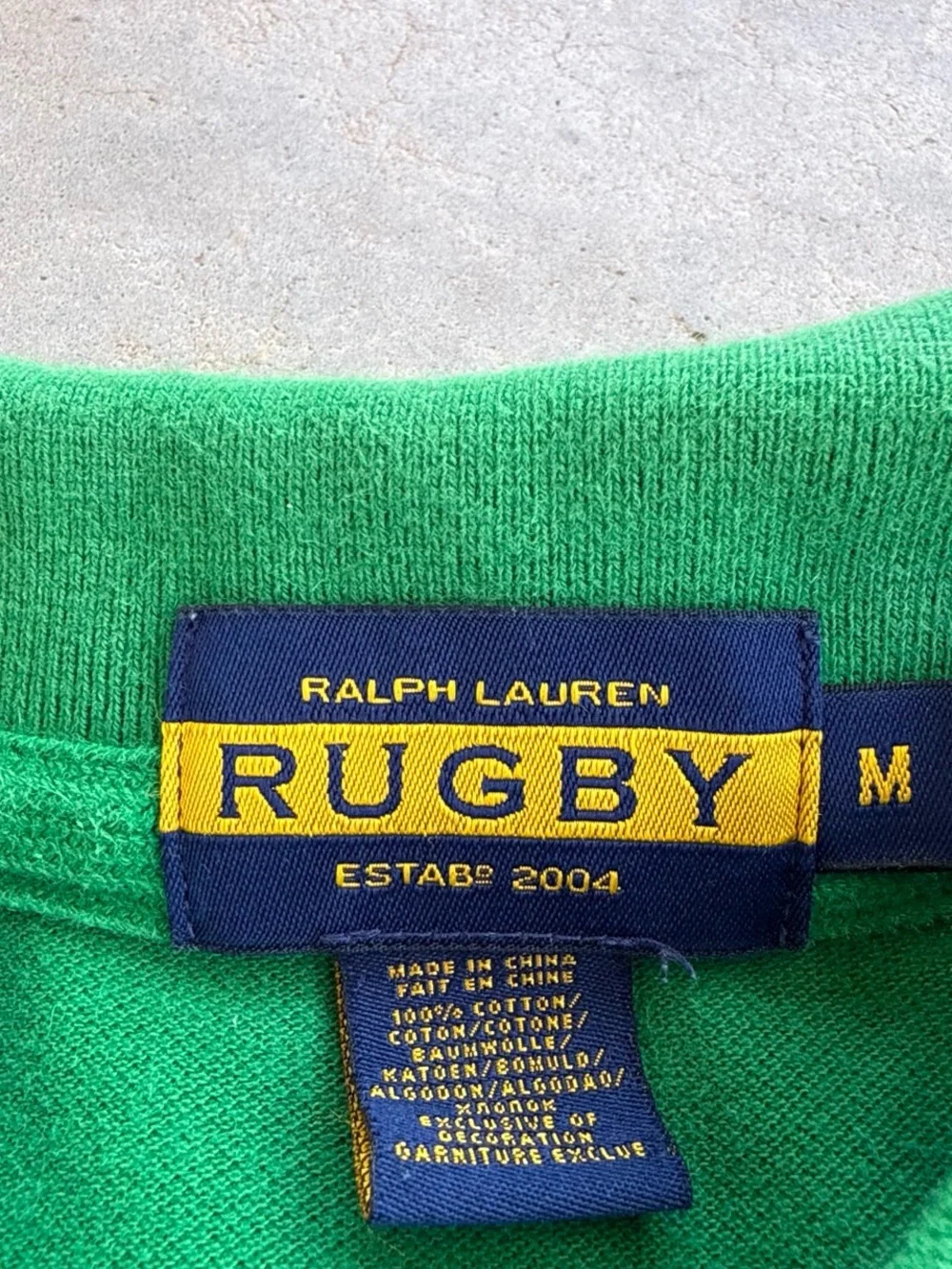 Polo Ralph Lauren Rugby Striped Varsity Patchwork Vintage Shirt